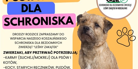 "PUSTA MISKA DLA SCHRONISKA"