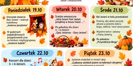 Zabawy z Panią Jesień