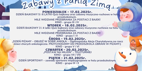 Zabawy z Panią Zimą